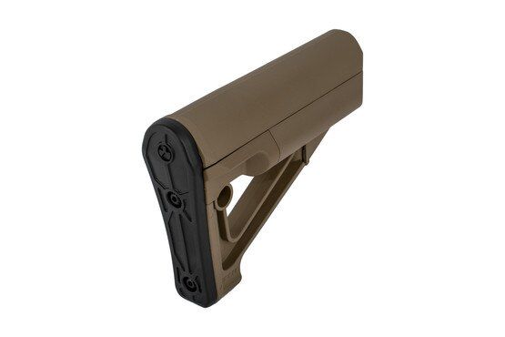 Magpul STR Mil-Spec Carbine Stock in FDE has an A-frame design